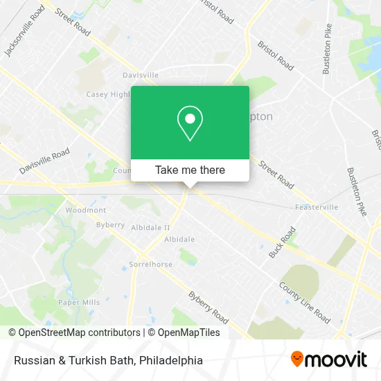 Russian & Turkish Bath map