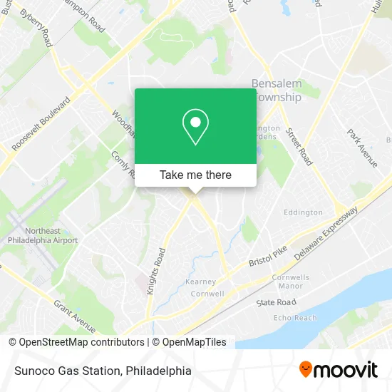 Sunoco Gas Station map