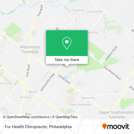 For Health Chiropractic map