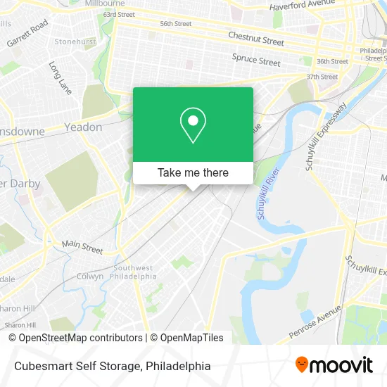 Cubesmart Self Storage map