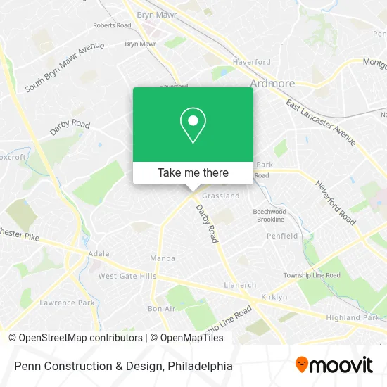 Penn Construction & Design map