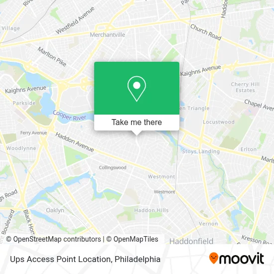 Ups Access Point Location map