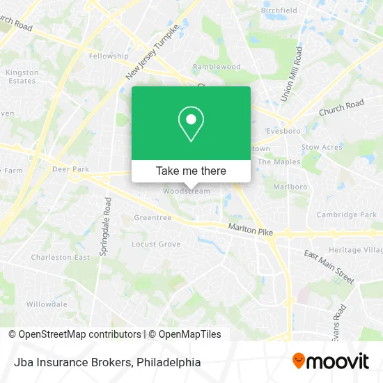 Jba Insurance Brokers map