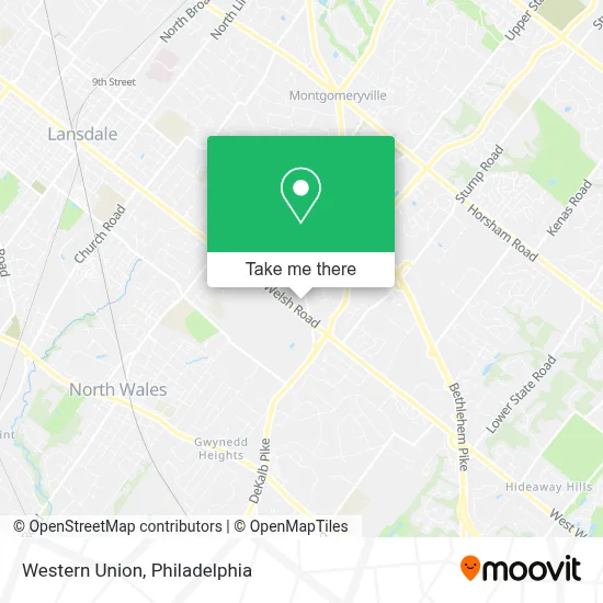 Western Union map