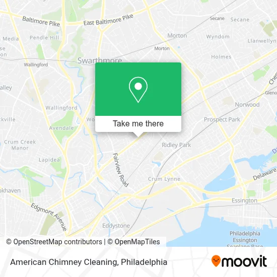 American Chimney Cleaning map