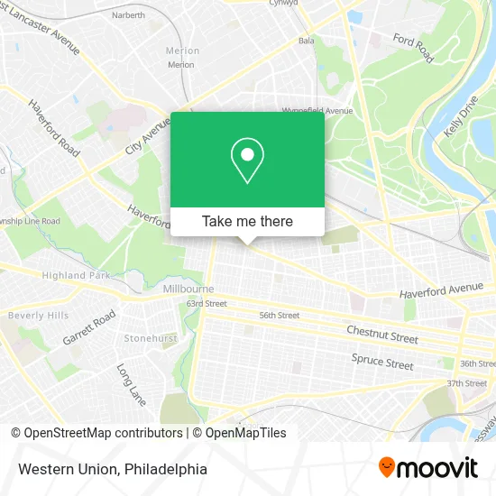 Western Union map
