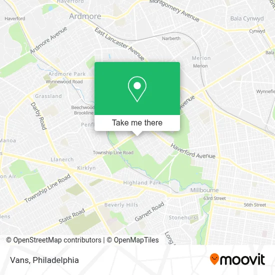 Vans map