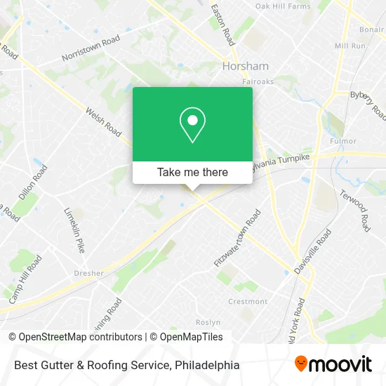 Best Gutter & Roofing Service map
