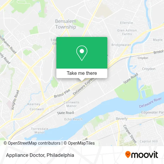 Appliance Doctor map