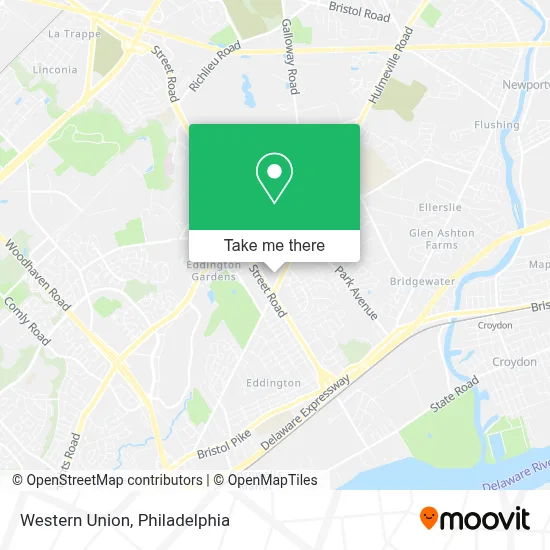 Western Union map