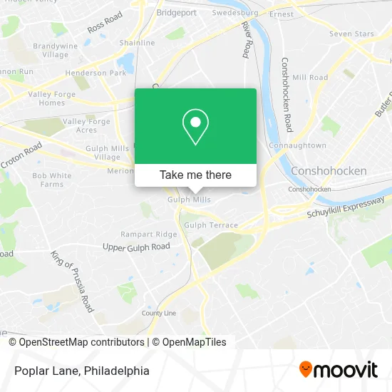 Poplar Lane map