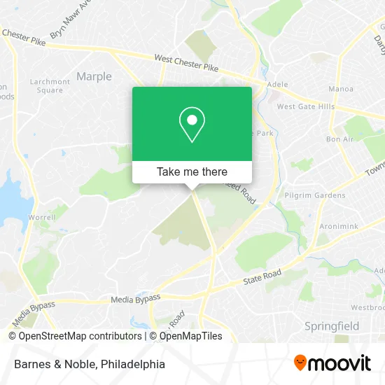 Barnes & Noble map