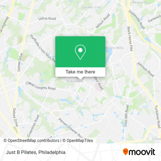 Just B Pilates map