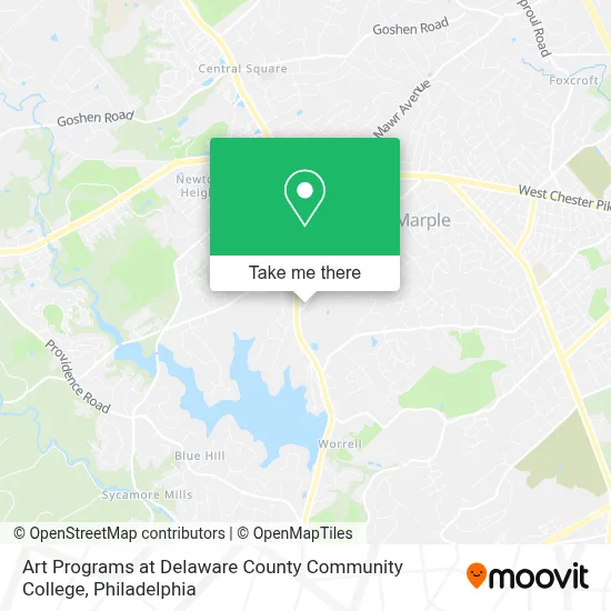 Art Programs at Delaware County Community College map