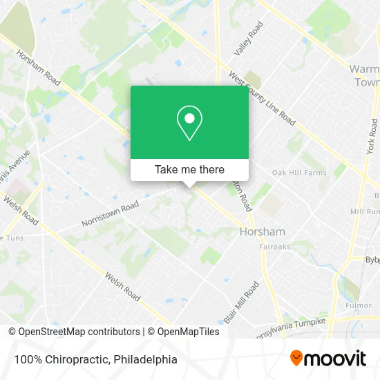 100% Chiropractic map