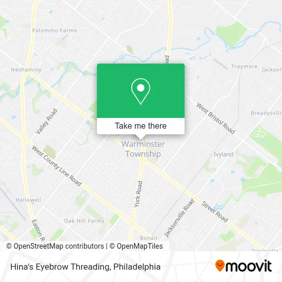 Hina's Eyebrow Threading map