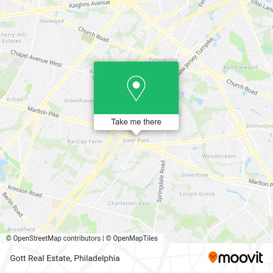 Gott Real Estate map