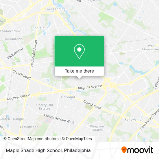 Maple Shade High School map