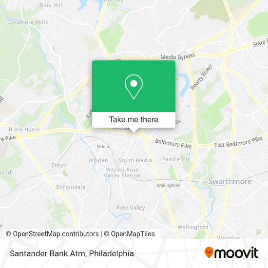 Santander Bank Atm map
