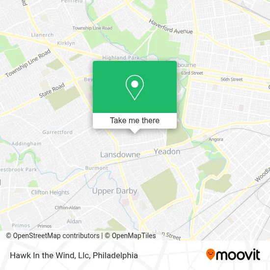 Hawk In the Wind, Llc map