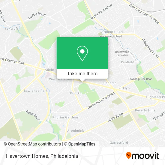 Havertown Homes map