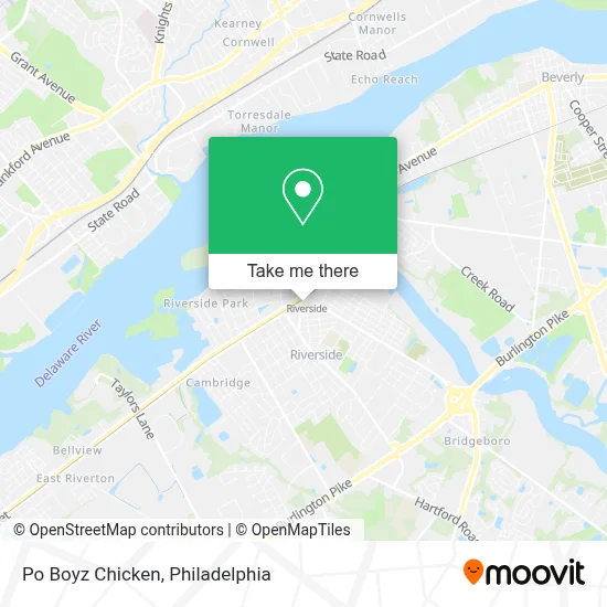 Po Boyz Chicken map