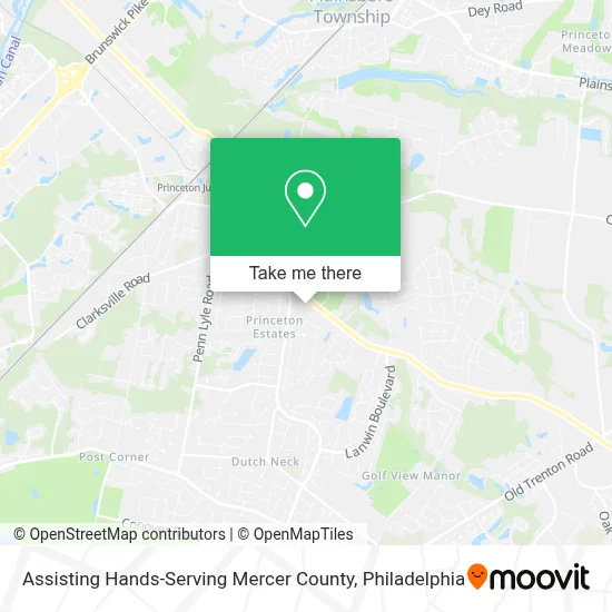 Assisting Hands-Serving Mercer County map