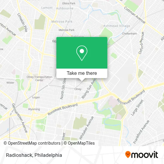 Radioshack map
