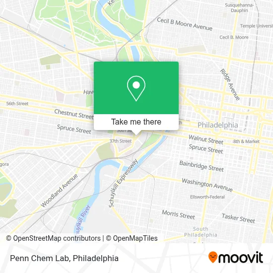 Penn Chem Lab map