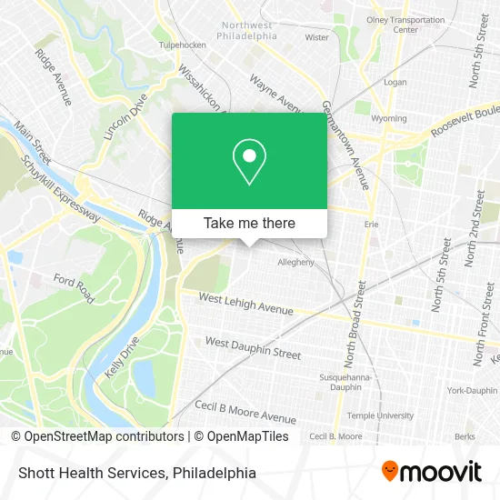Shott Health Services map