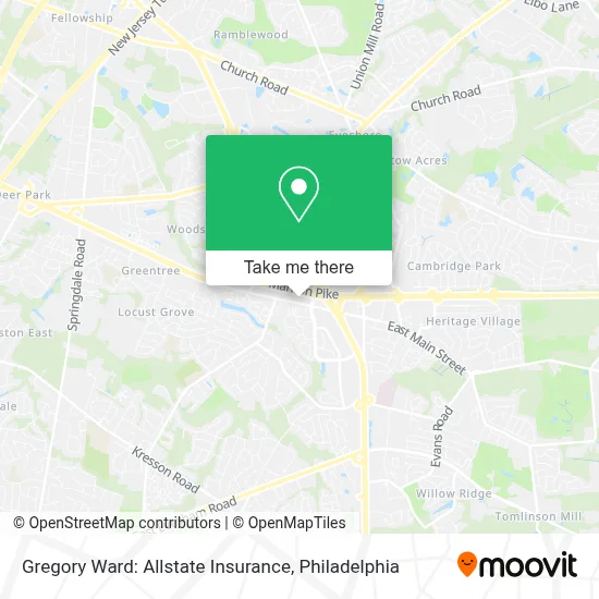 Gregory Ward: Allstate Insurance map