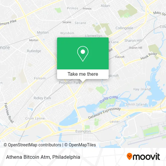 Athena Bitcoin Atm map