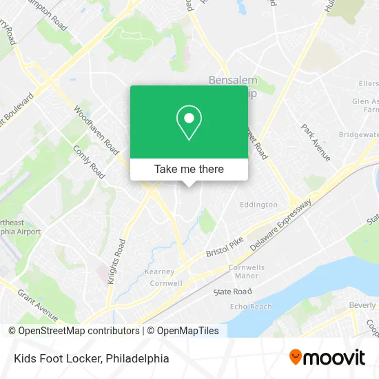 Kids Foot Locker map