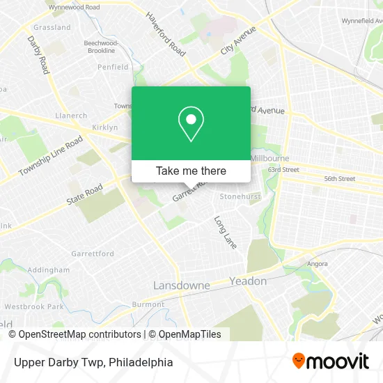 Upper Darby Twp map