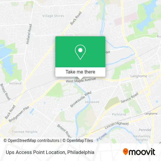 Ups Access Point Location map