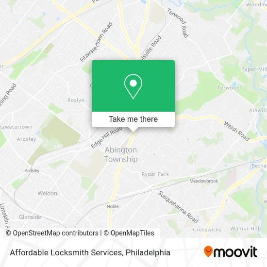 Affordable Locksmith Services map