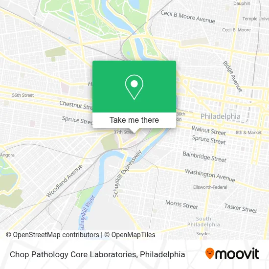Chop Pathology Core Laboratories map