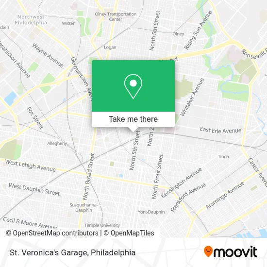 St. Veronica's Garage map