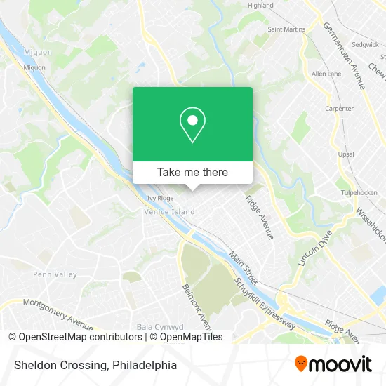 Sheldon Crossing map