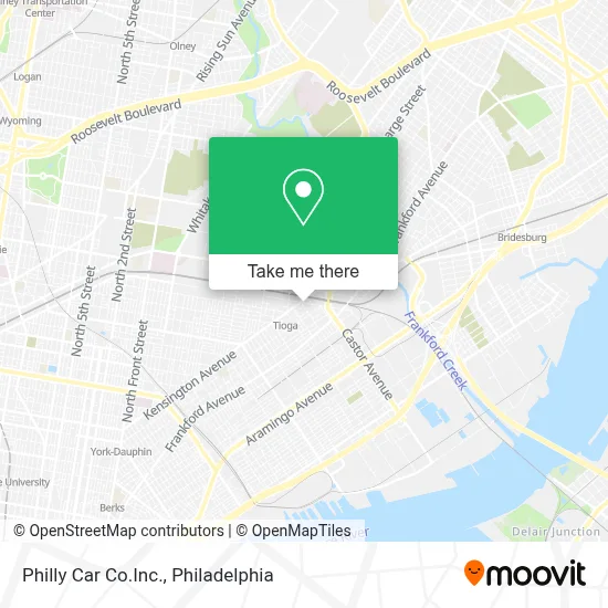 Philly Car Co.Inc. map