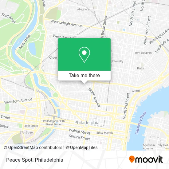 Peace Spot map