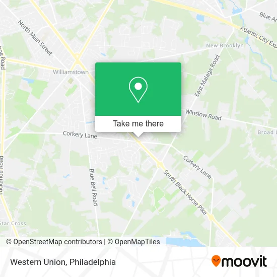 Western Union map