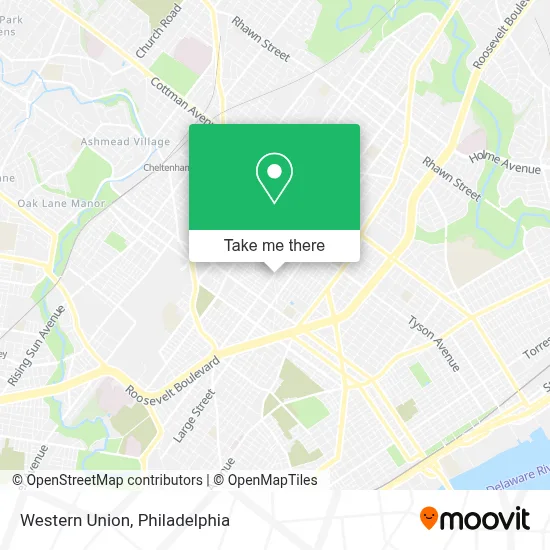 Western Union map