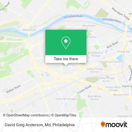 David Greg Anderson, Md map