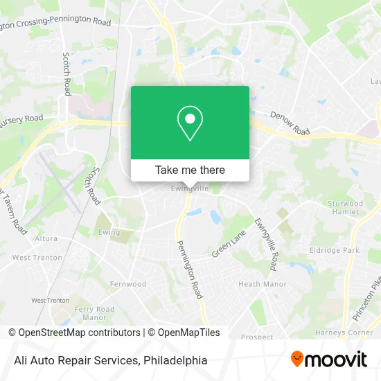 Ali Auto Repair Services map