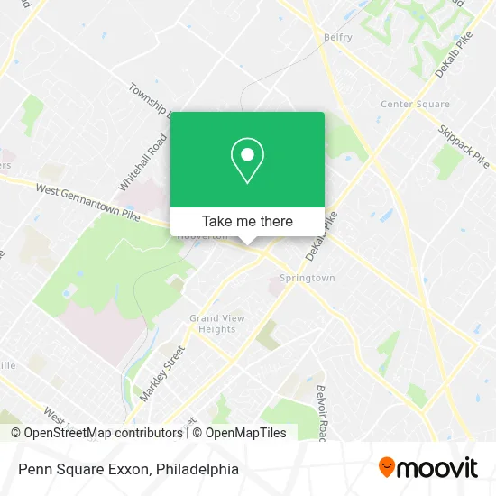 Penn Square Exxon map