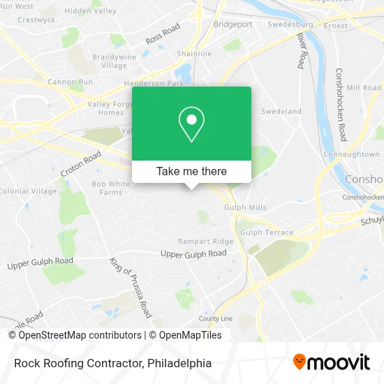 Rock Roofing Contractor map
