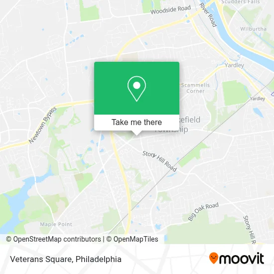 Veterans Square map