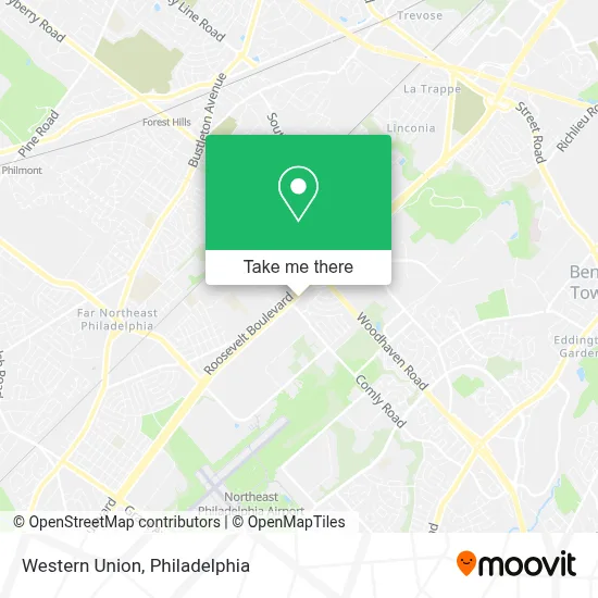 Western Union map