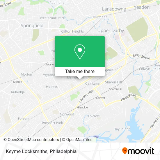 Keyme Locksmiths map